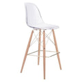 Clear and Gold Bar Stool C261