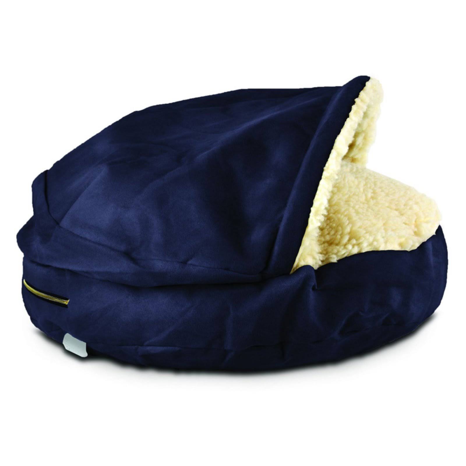 Navy Orthopedic Cozy Cave Pet Bed B5346