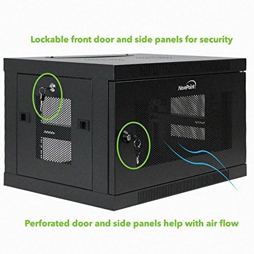 6U Wall Mount Rack Enclosure Server Cabinet 16.5 Inch Deep C70497
