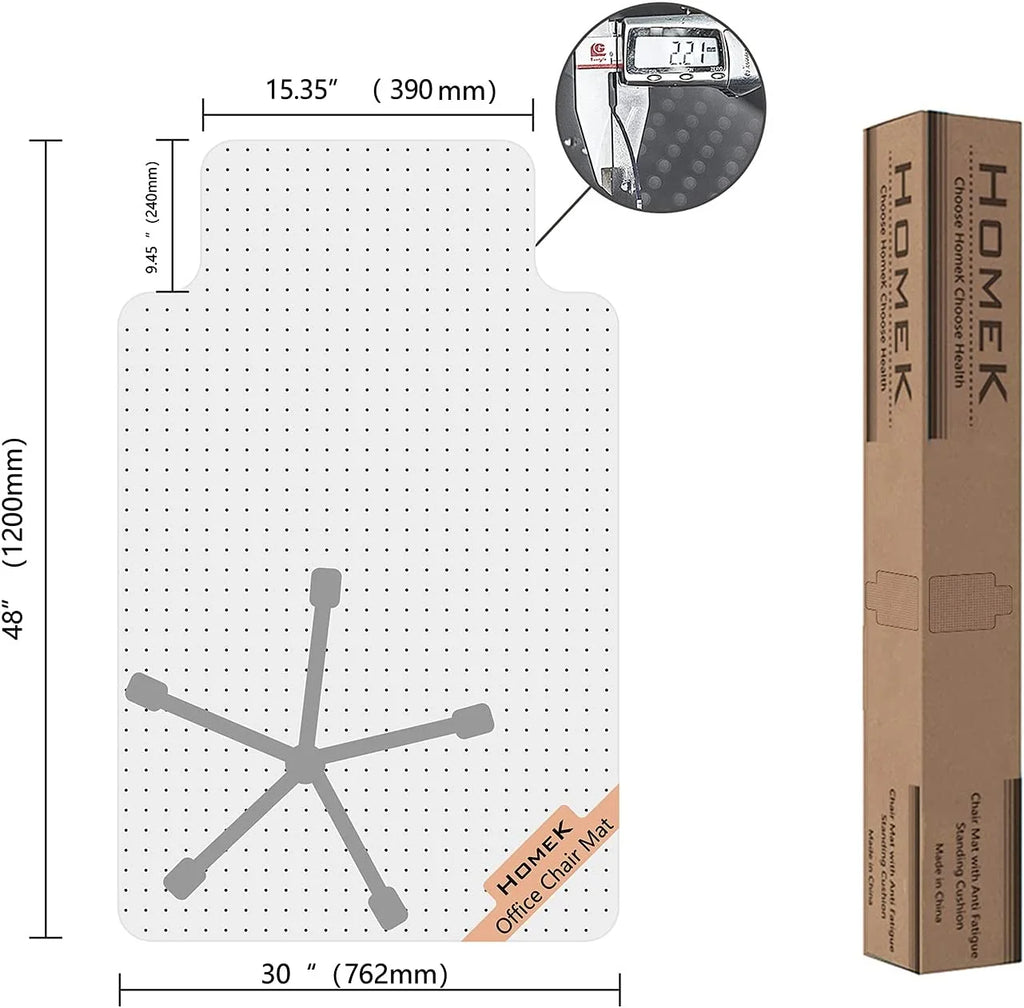 Office Chair Mat for Low Pile Carpet, 30'' x 48'' W140