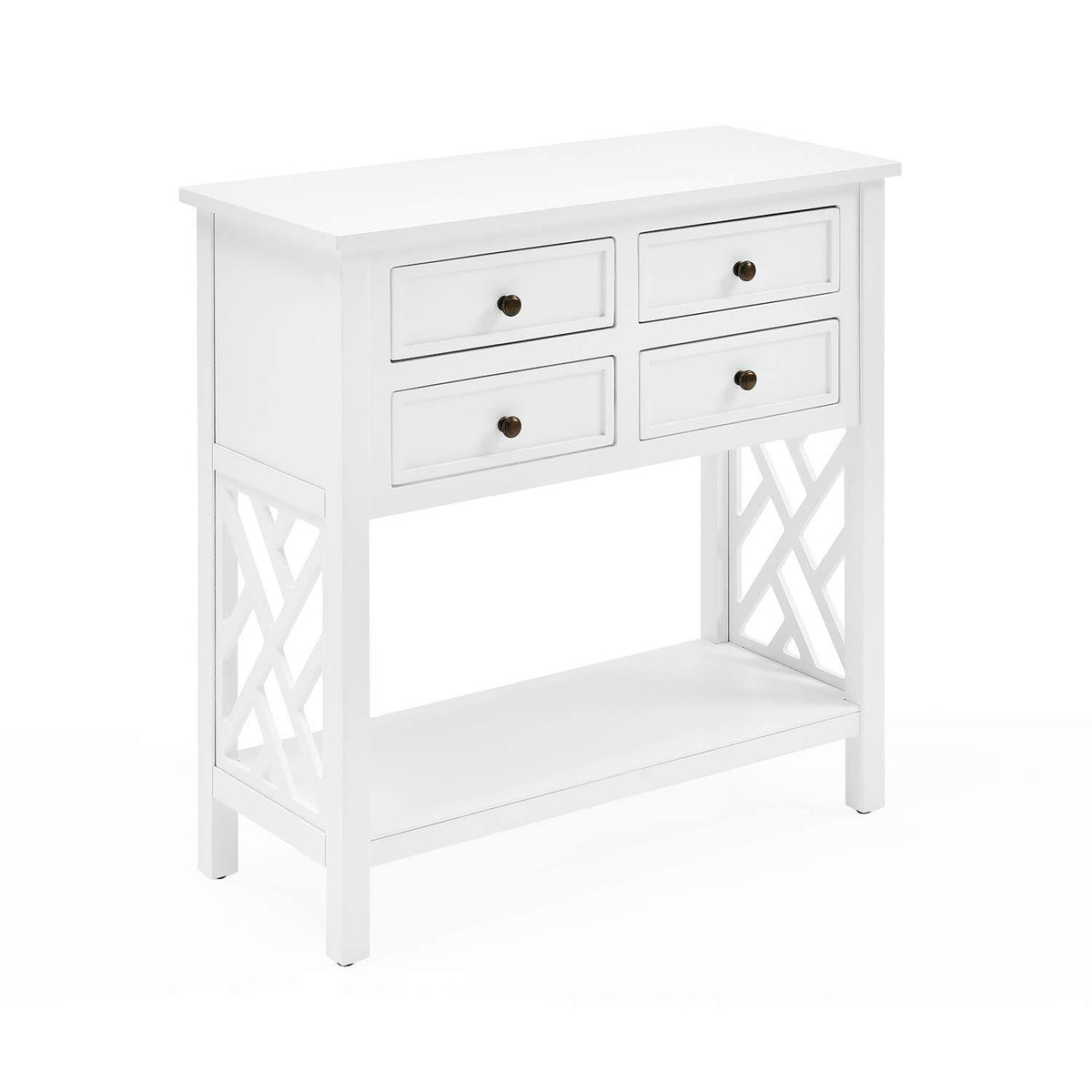Wood Console Table with 4-Drawers N20813