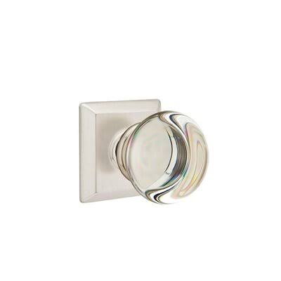 Passage Crystal Knob with Satin Nickel Finish A471
