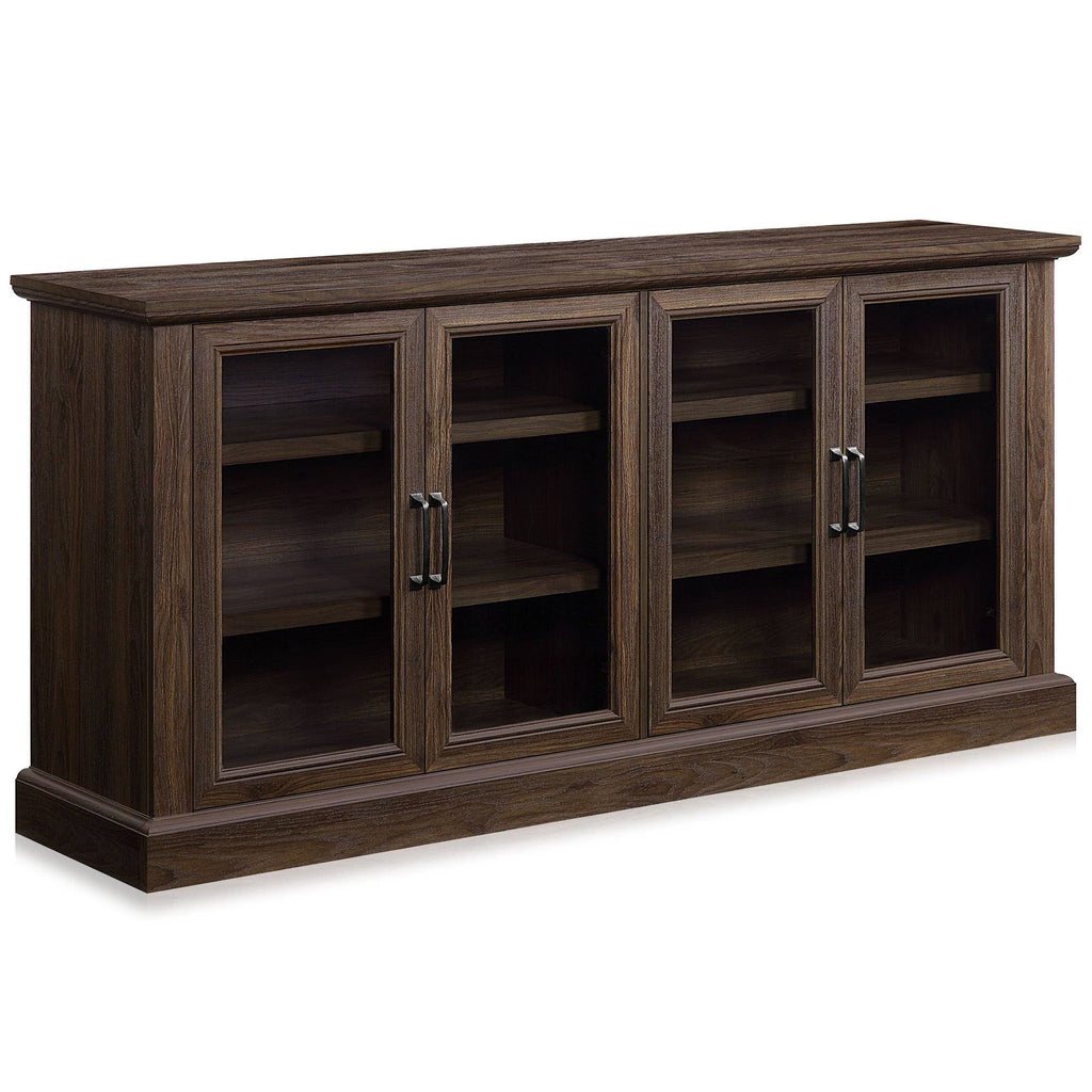 Rustic Grey 4 Door Wood Sideboard Cabinet U764