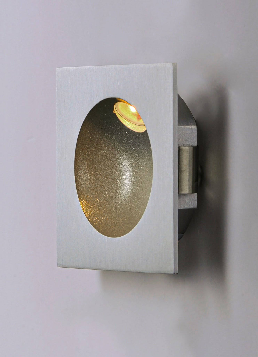 Satin Aluminum LED Step Light A334
