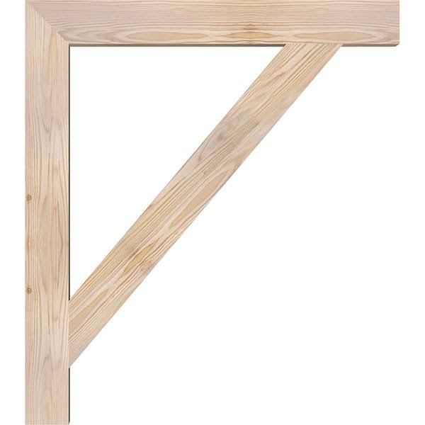 Douglas Fir Traditional Block Smooth Bracket Y654