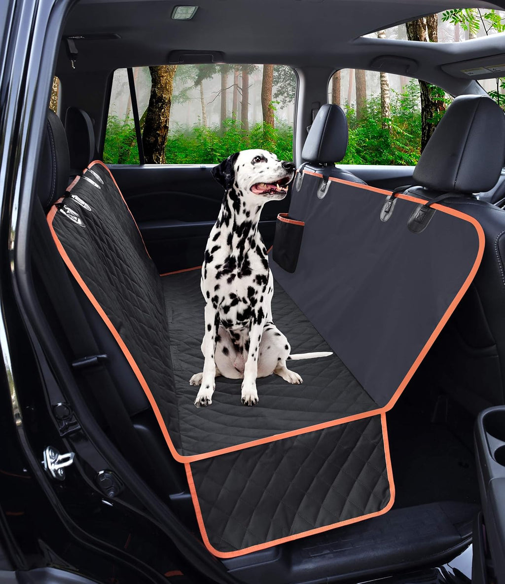 Grey Waterproof Dog Seat Cover with Mesh Window, Pack of 2 Z120733