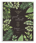 Green Leaf Psalm Quote Typography, 24 x 30 F37483