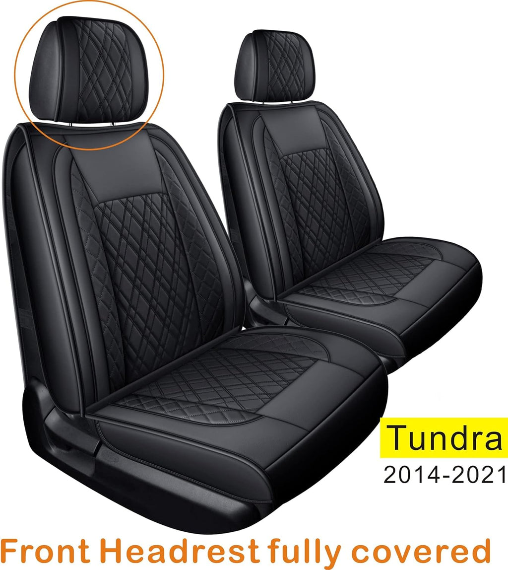 Gray Faux Leather Seat Covers Full Set T6922