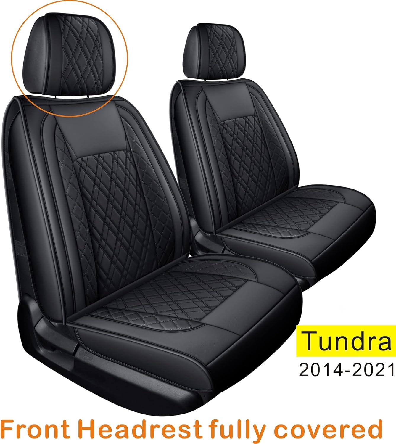 Gray Faux Leather Seat Covers Full Set T6922
