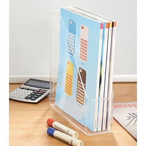 Plastic File Folder Bin Storage Organizer with Handle Y993697