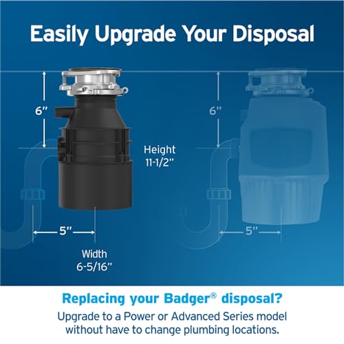 Black 1/3 HP Continuous Feed Garbage Disposal G69228