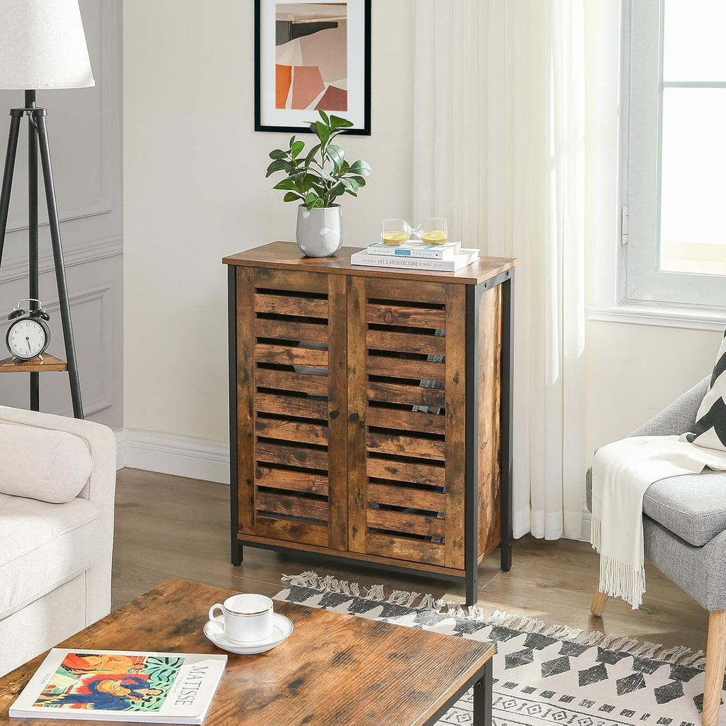Rustic Brown Storage Cabinet D40703