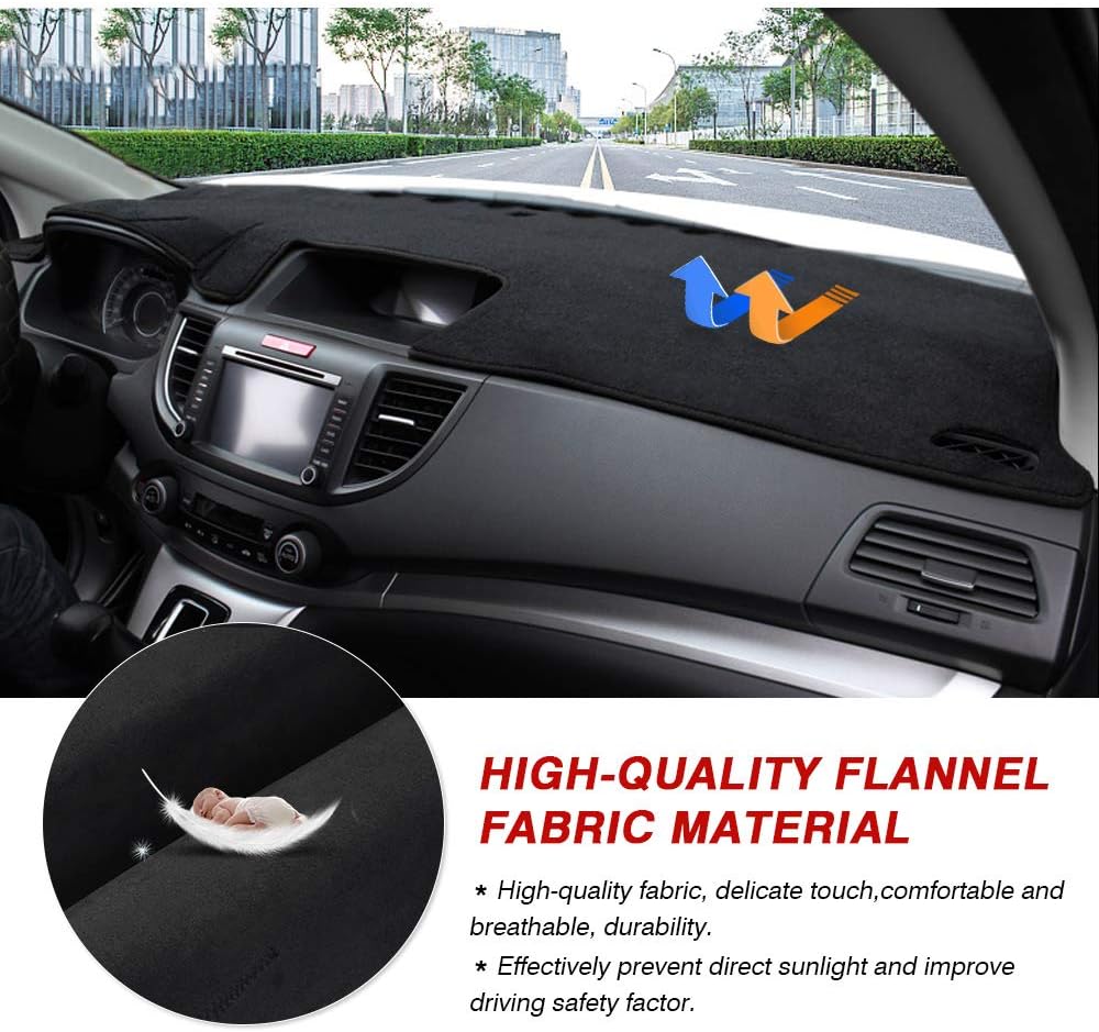Flannel Dashboard Cover Nonslip Dash Mat Protector Y55586