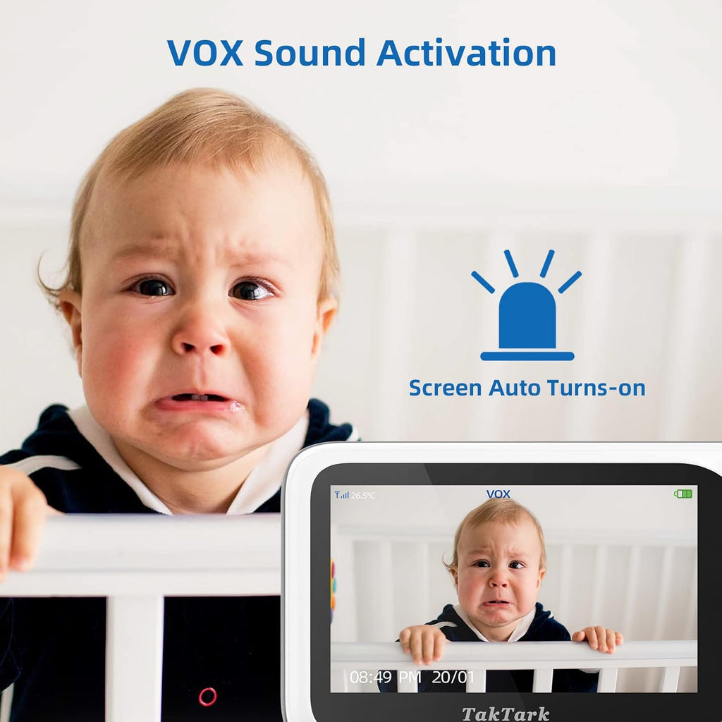 4.3" Video Baby Monitor with Camera and Audio, No WiFi, Night Vision, Two-Way Audio, Remote Pan Tilt G5631