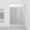 Chrome Frameless Fixed Glass Shower Panel D625806