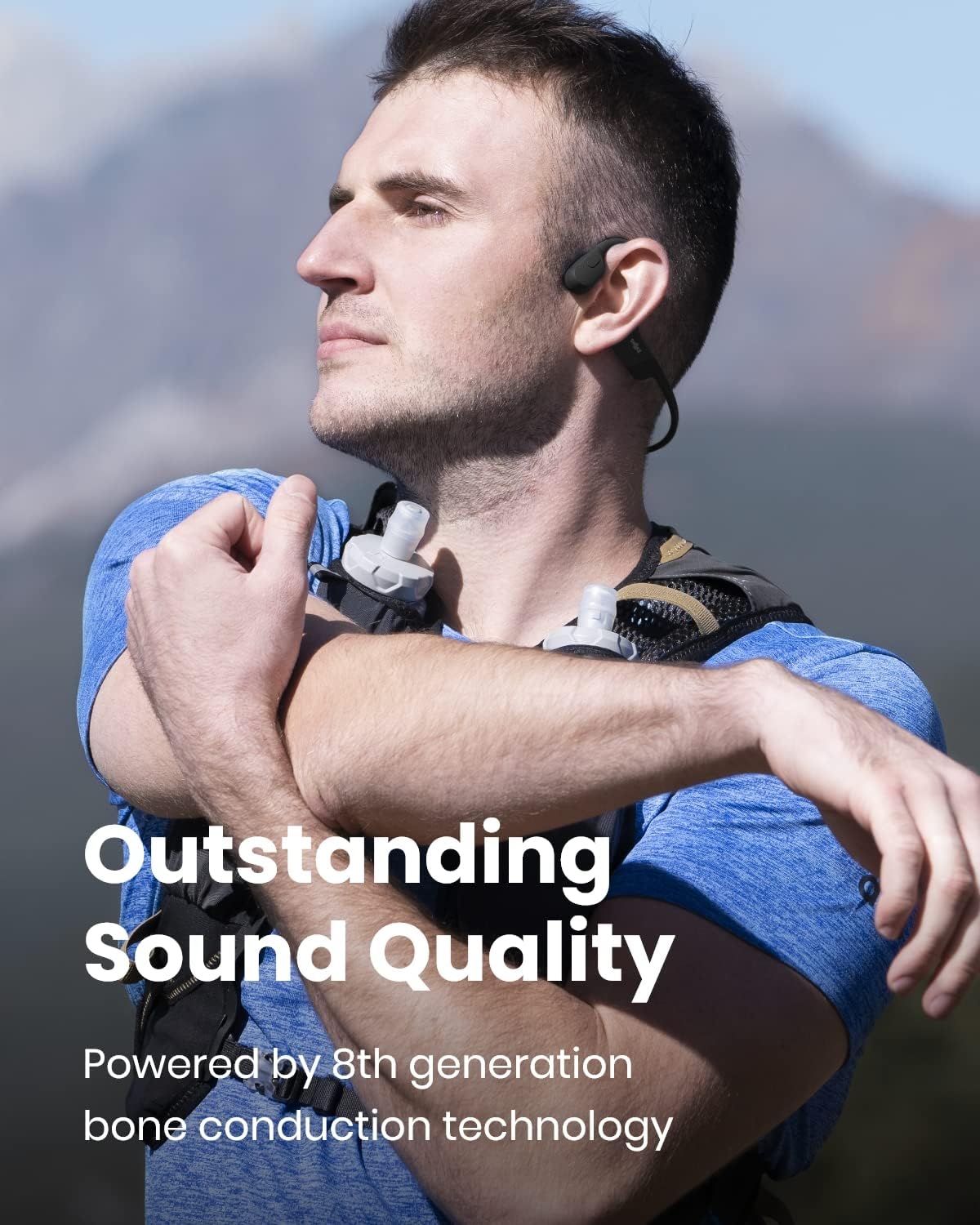 Bone Conduction Open-Ear Bluetooth Sport Headphones with Headband A5002