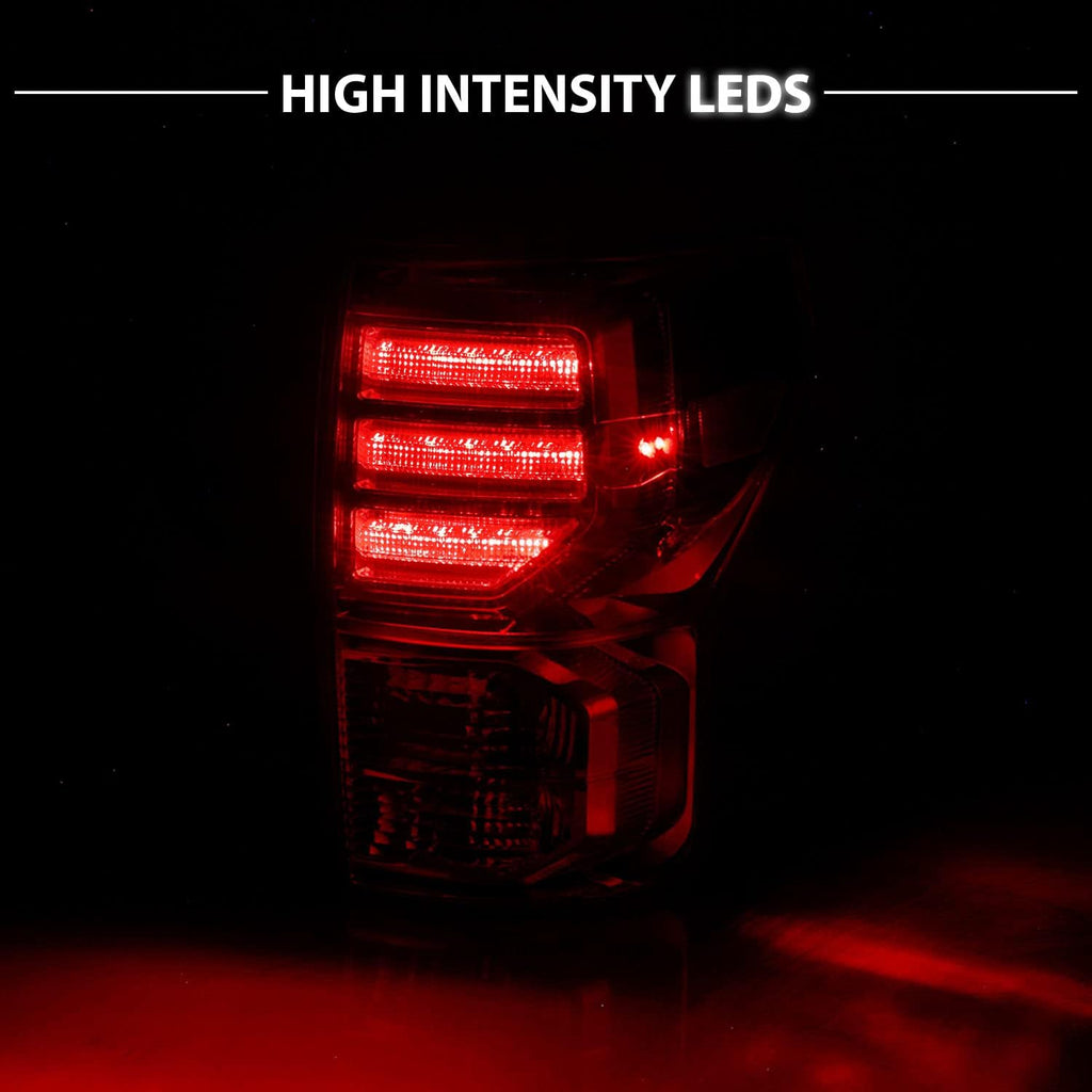 Clear Red LED Brake Tail Lights Bulb Included Set V67070