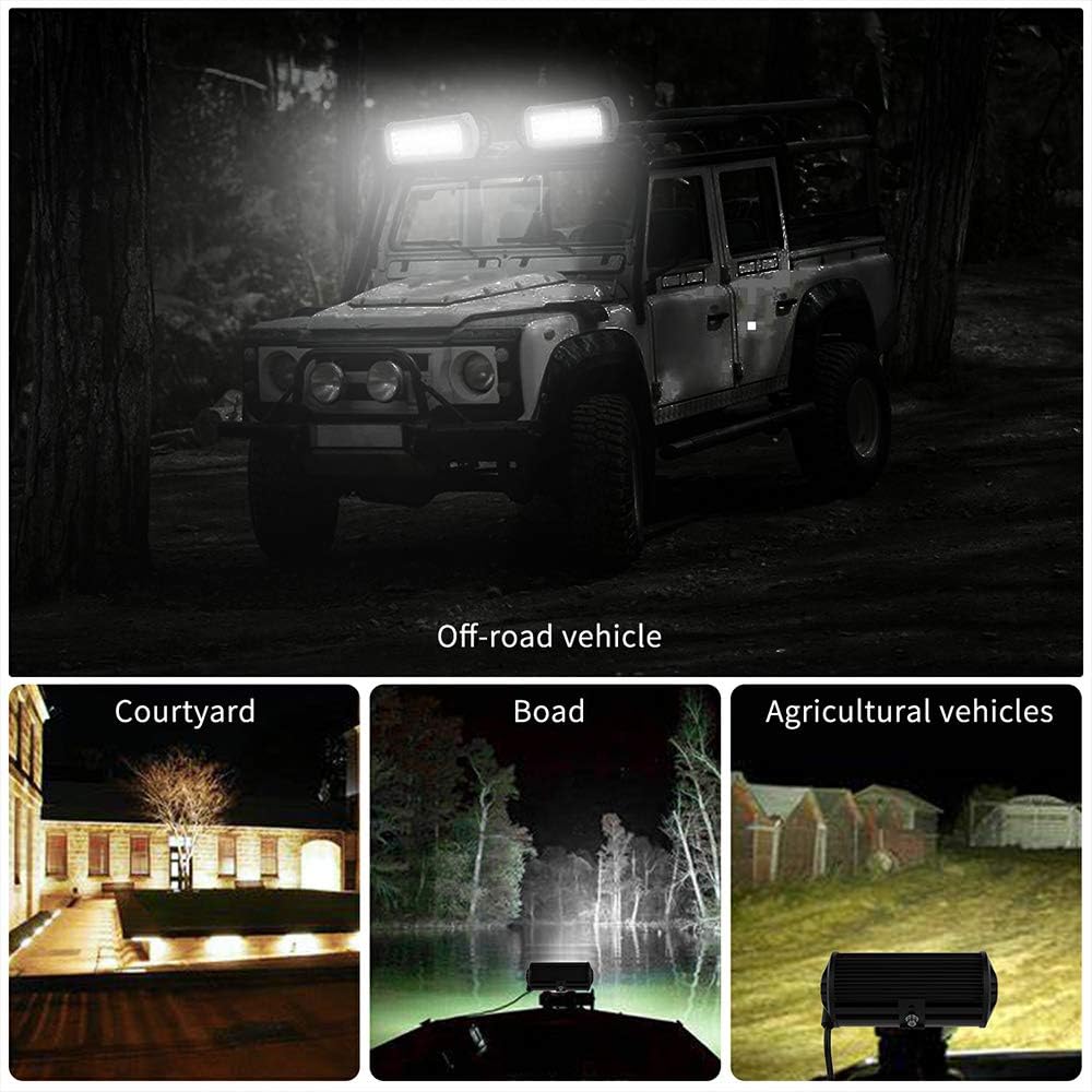 6Pcs Pack of 2 240W 24000lm LED Light Bar F8245
