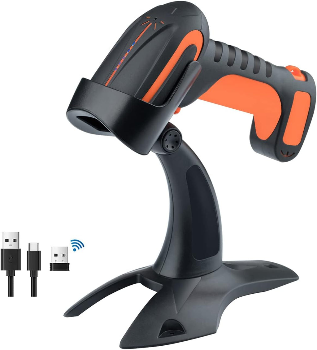 Industrial Wireless Barcode Scanner 2D QR 1D 2.4G 2500mAh U127389