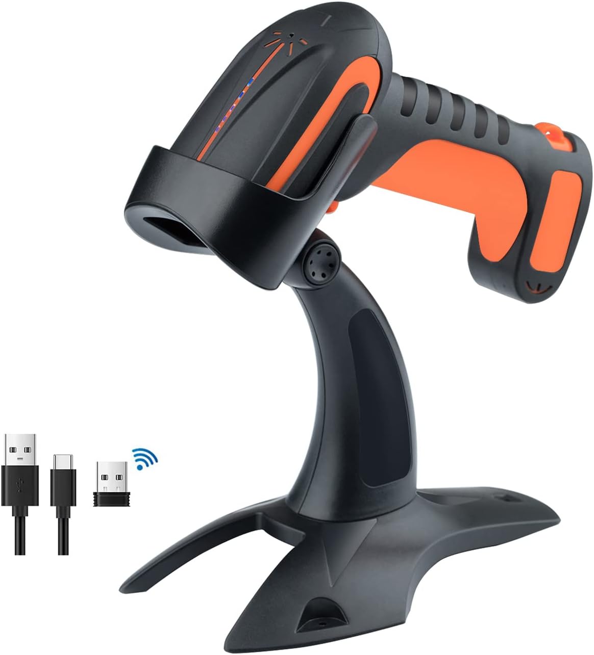 Industrial Wireless Barcode Scanner 2D QR 1D 2.4G 2500mAh U127389