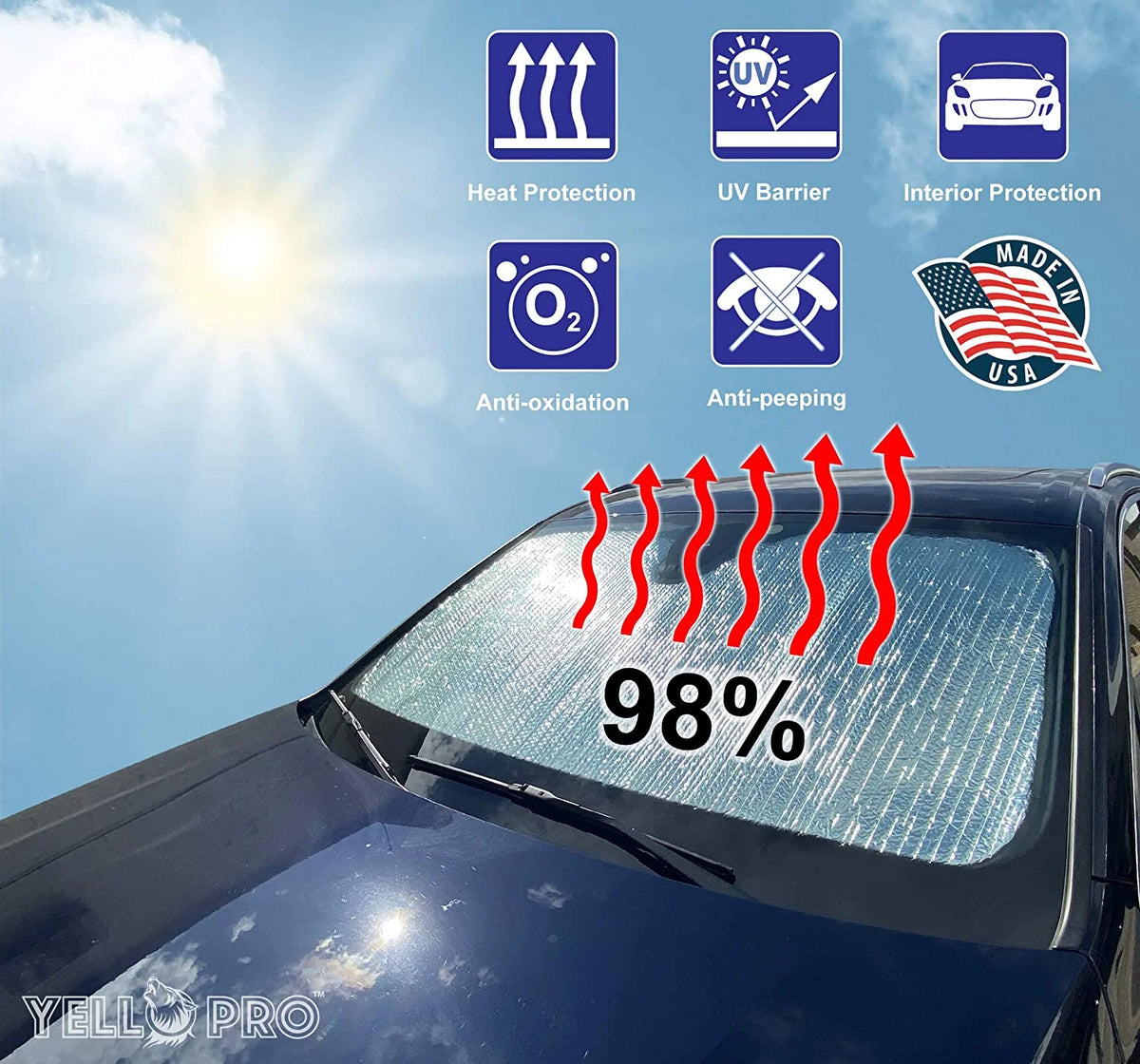Front Windshield Sunshade for Chevrolet Blazer SUV P258