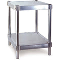 Equipment Stand with 2 Adjustable Solid Shelves, 400 lbs Shelf Capacity M926