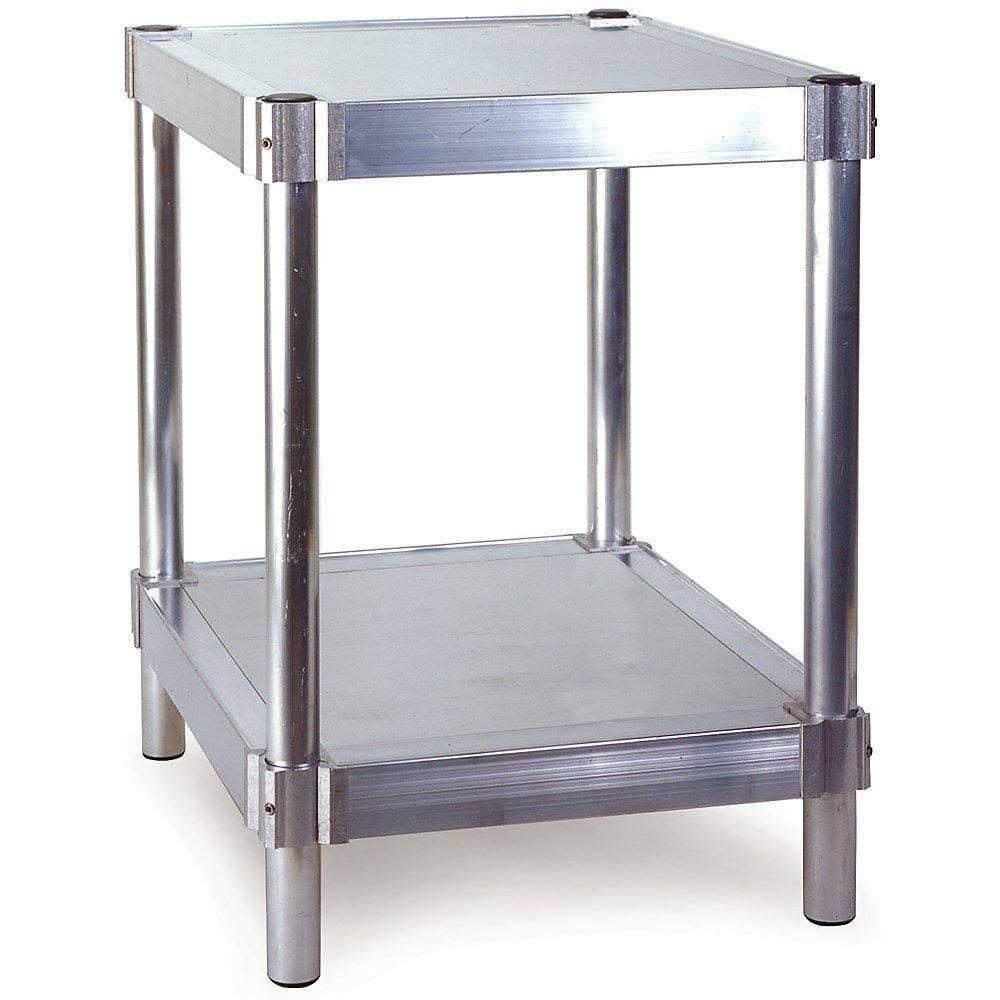 Equipment Stand with 2 Adjustable Solid Shelves, 400 lbs Shelf Capacity M926