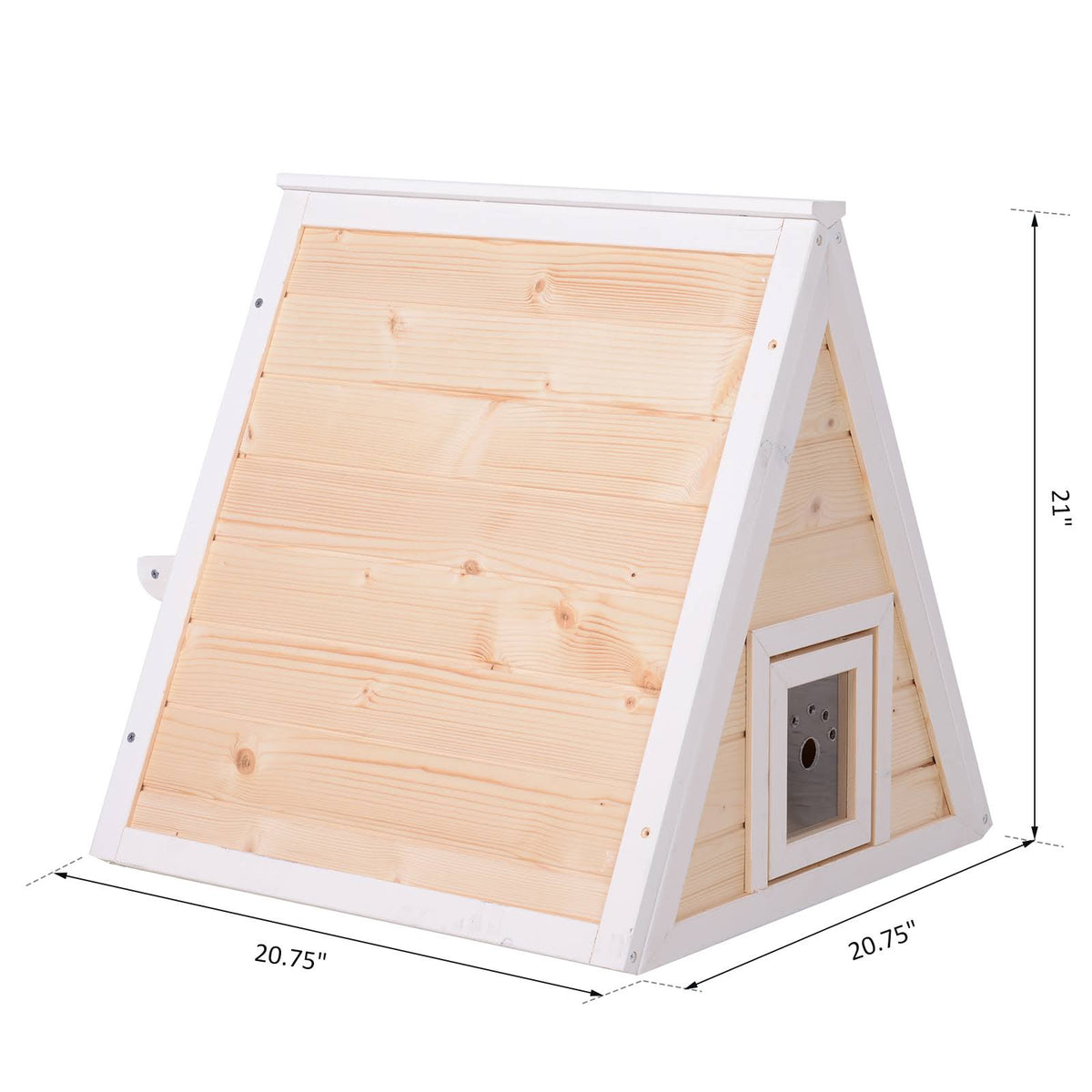 Solid Wood Cat Condo Outdoor Pet Shelter D470