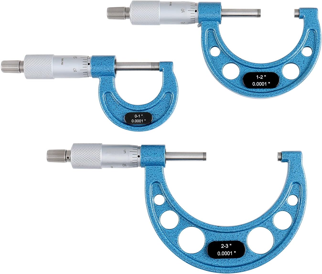 0-3 inch Outside Micrometers Carbide Tipped 3 Pc Set L1952