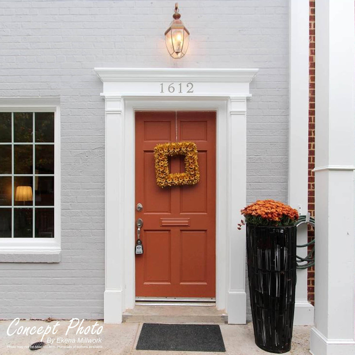 Plain PVC Pilaster with Capital and Base (Pair) H795