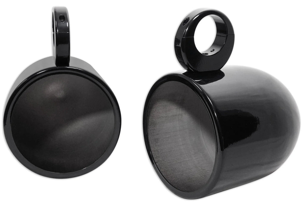 8" Black Wakeboard Tower Enclosure Pods for Marine Speakers E53547