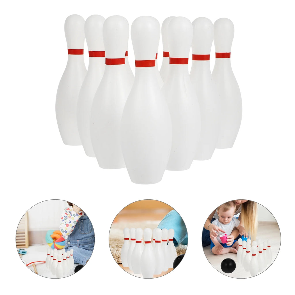 Toddler Kids Bowling Game Set Outdoor Indoor Sports Toys (White) H963837