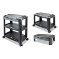 Black 3-in-1 Storage Cart and Stand E728