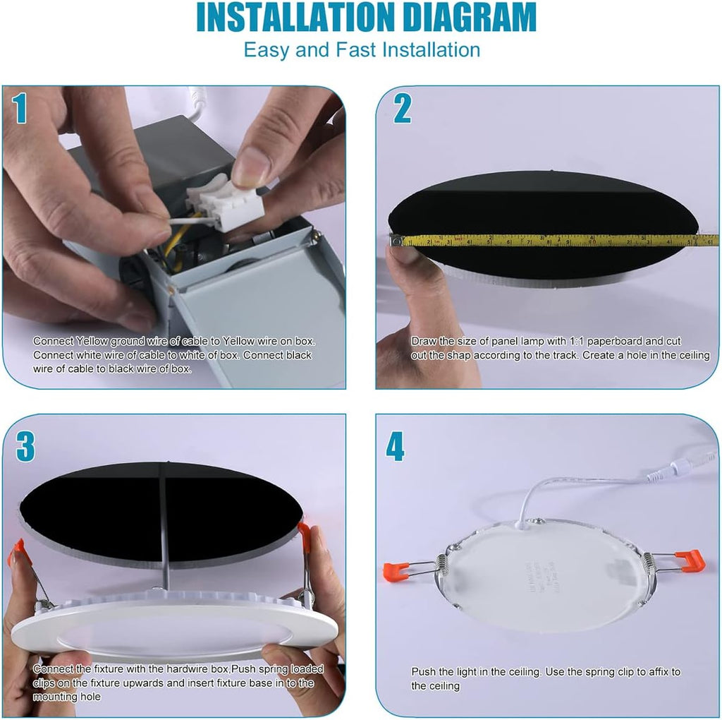 Recessed LED Ceiling Light Downlight with Junction Box W3922