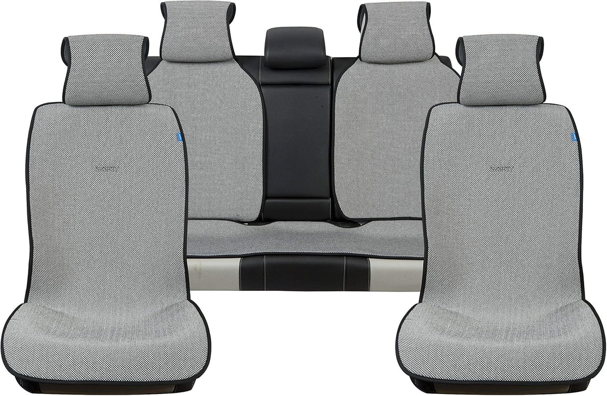 Brown and Tan Car Seat Covers Full Set A375892