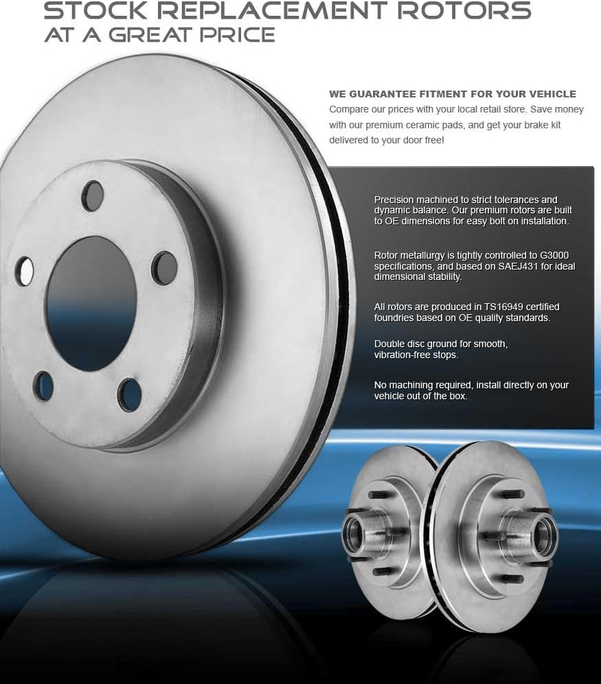 5 Lug Brake Disc Rotors B7739