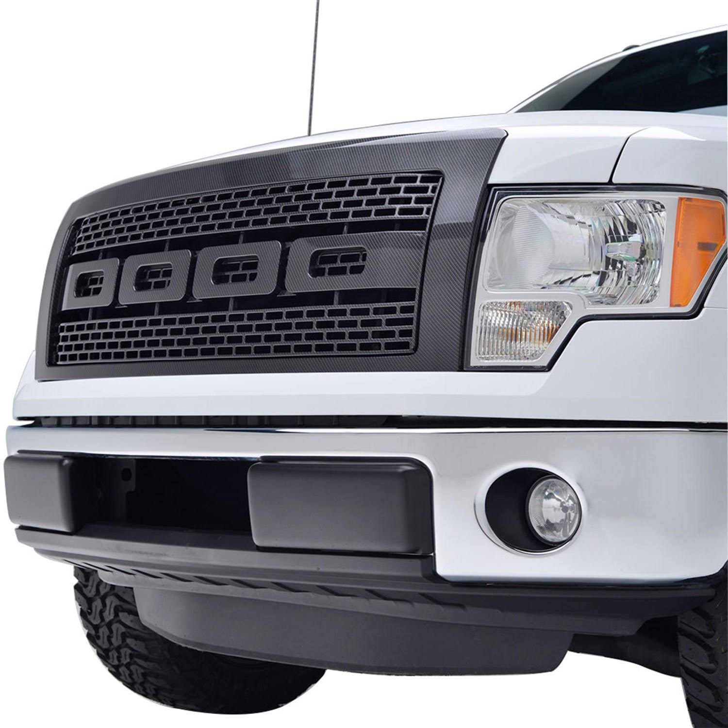 Carbon Fiber Look Replacement Grille for Ford F-150 L9277