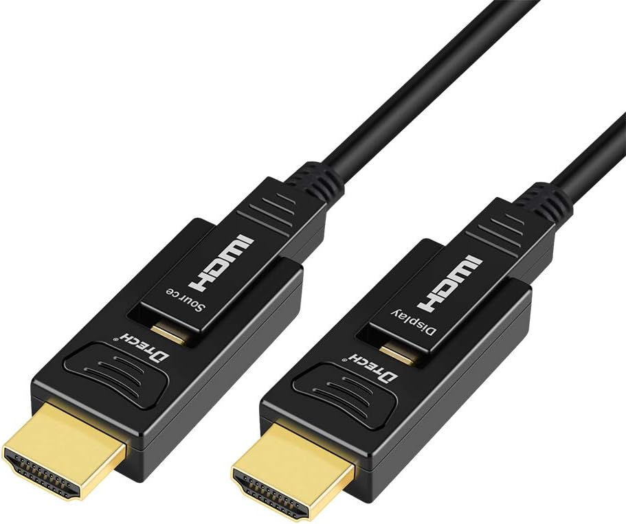 Fiber Optic HDMI Cable 150 Feet 4K 60Hz 18Gbps High Speed with Dual Micro HDMI and Standard HDMI Connector A323