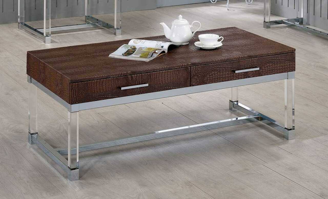 Brown Contemporary Coffee Table B28397