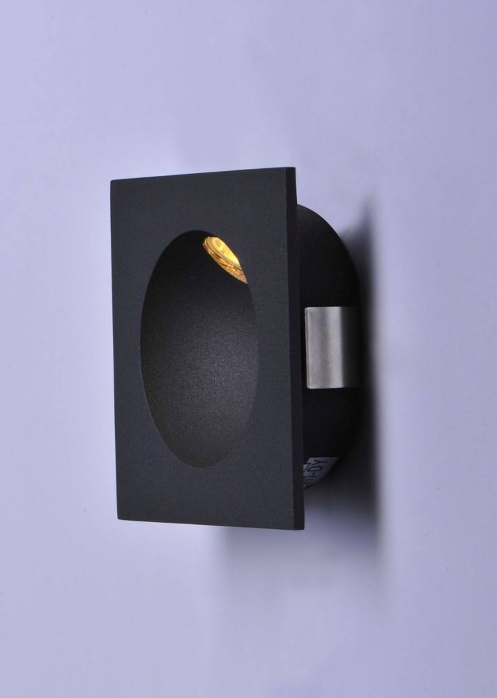 Satin Aluminum LED Step Light A334
