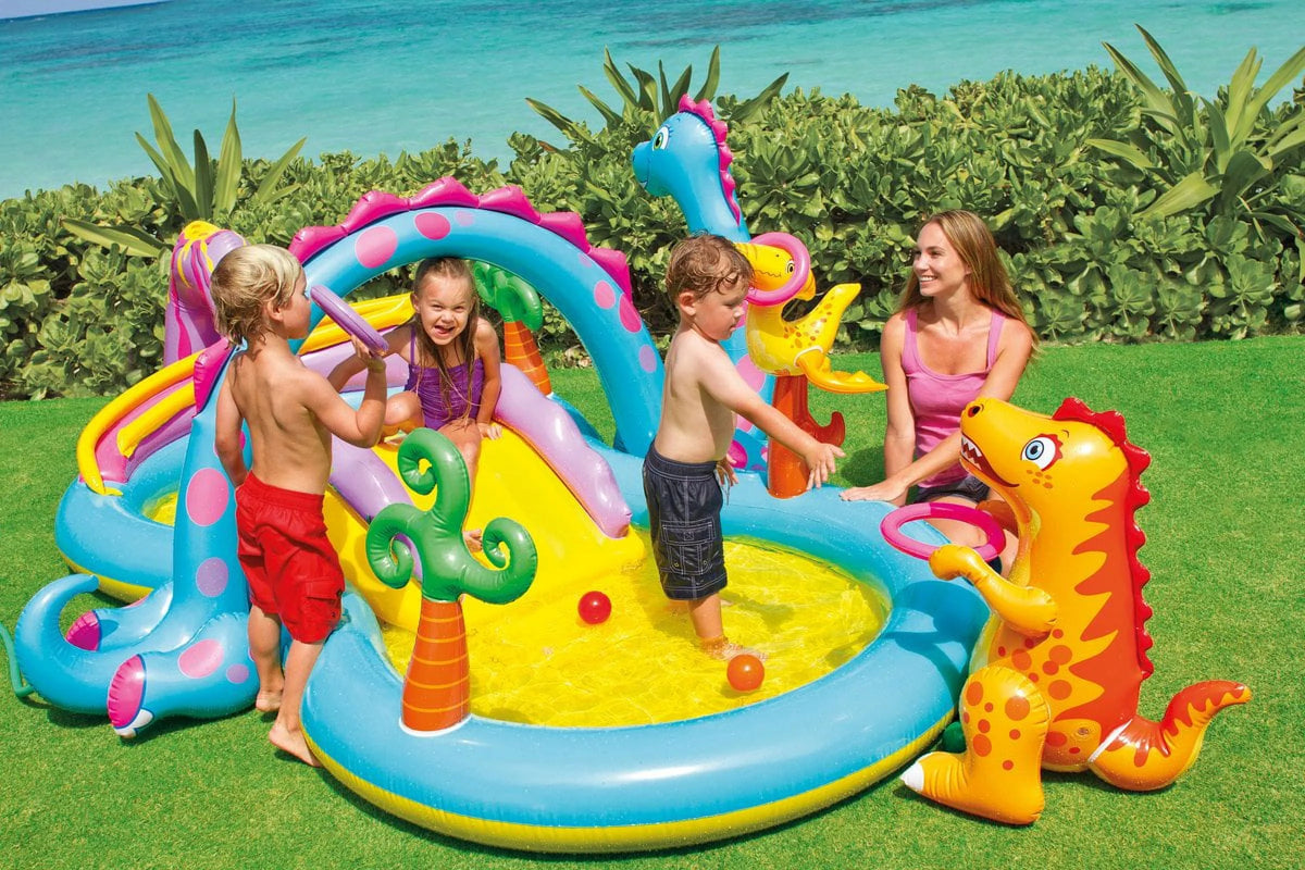 Dinoland Play Center Kiddie Swimming Pool with air pump H634183