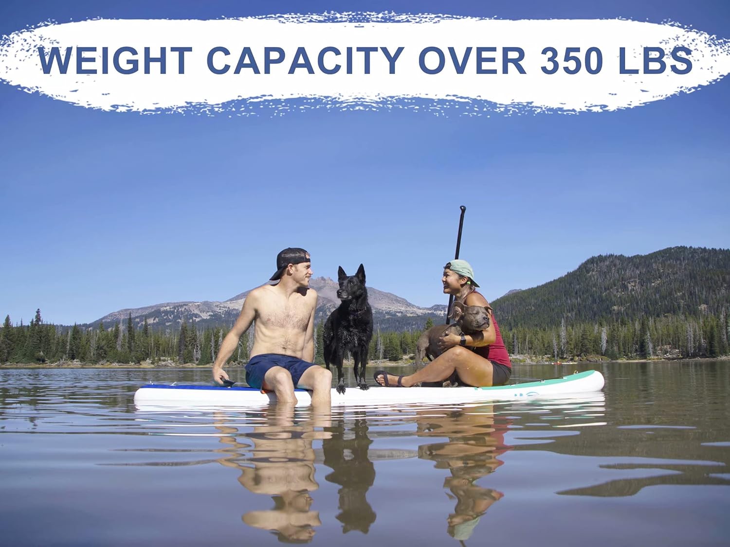 Inflatable Paddle Board 10FT Stand Up Paddleboard with Kayak Seat Non-Slip Deck S341600