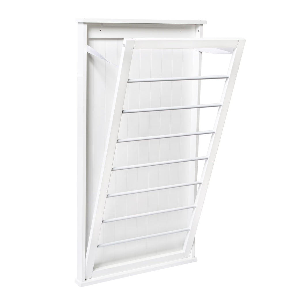 White Large Over-the-Door Wall Mount Clothes Drying Rack P73804