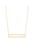 Rectangular Bars Pendant Necklace in 14kt Yellow Gold, 18" L2072