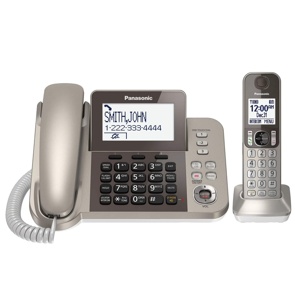 Champagne Gold Corded / Cordless Dect Landline Telephone O78908