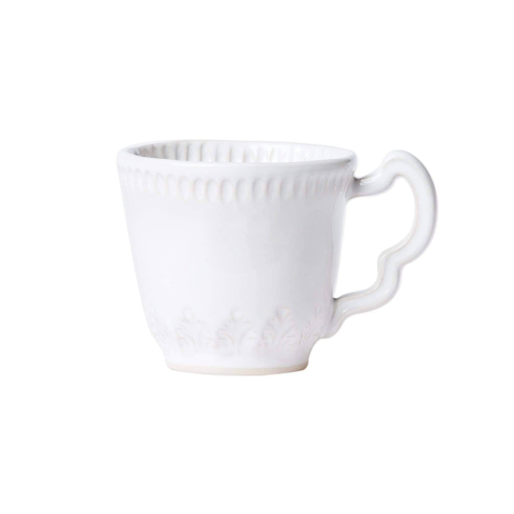 White Stone Leaf Mug W593