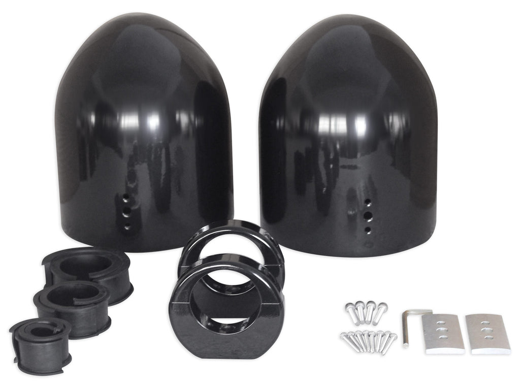 8" Black Wakeboard Tower Enclosure Pods for Marine Speakers E53547