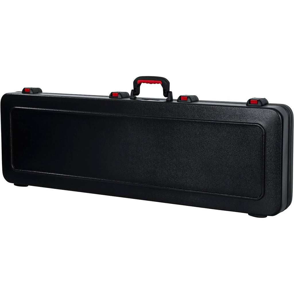 Black Red Molded Bass Guitar Case A776698