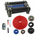 8 Farad LED Digital Car Capacitor with 4 Gauge Wiring Kit R753