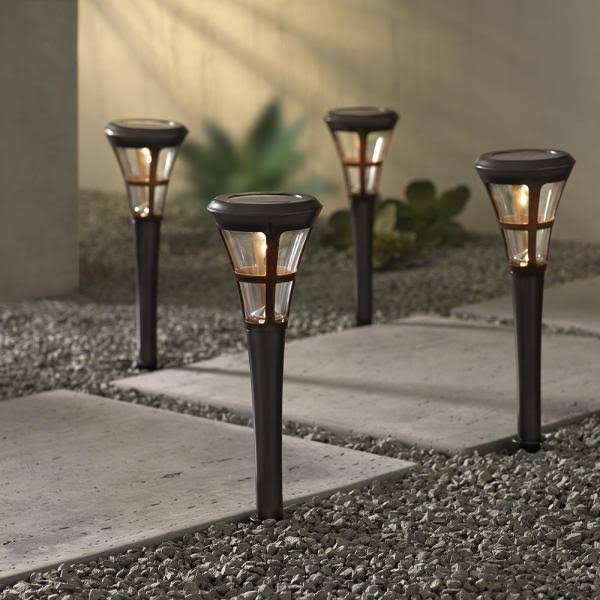 Solar Bronze Outdoor LED Landscape Path Light 6-Pack D932